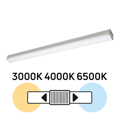 LED linear lighting fixture CCT, 1.20m, 36W, 220V-240V AC, IP20