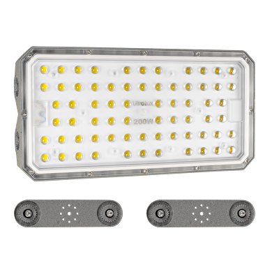 Professionel LED modulprojektør, 200W, 5000K, 190-305V AC, IP66, Diffuser 20°, ekstra modul