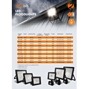 LED SLIM floodlight with PIR sensor 50W, 4000K, 220-240V AC, IP44